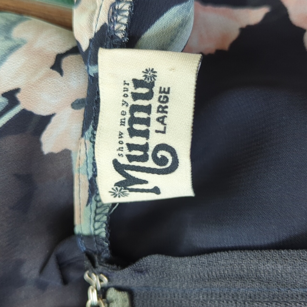 Show Me Your Mumu Calypso Ruffle Dress Size Large Black Floral Tiered - Picture 5 of 5